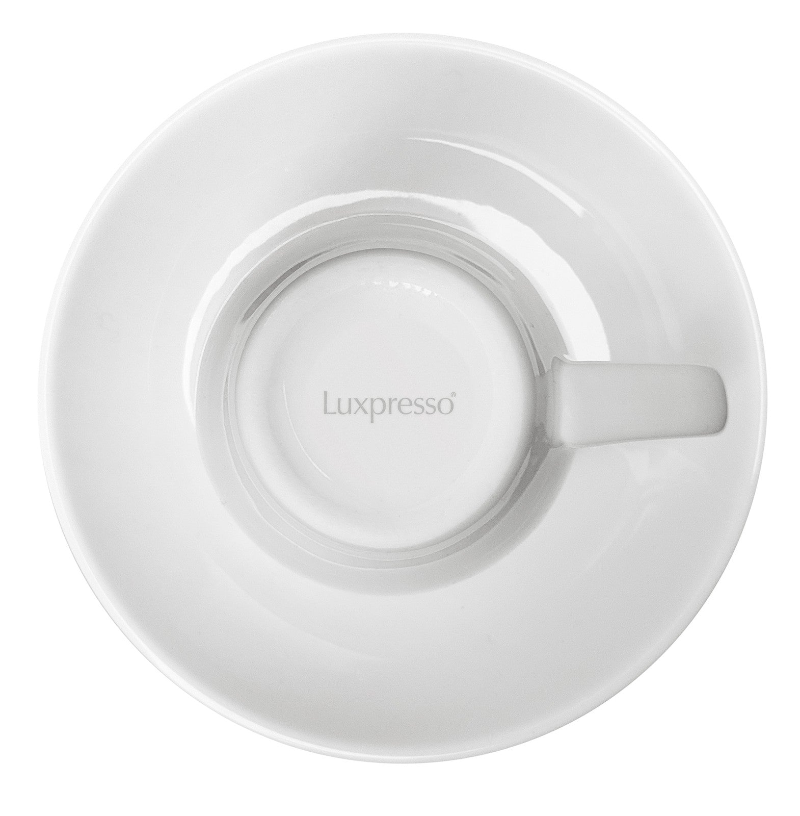 Dickwandige Porzellan-Espressotassen-Set mit Unterteller – Weiß, 1er Set