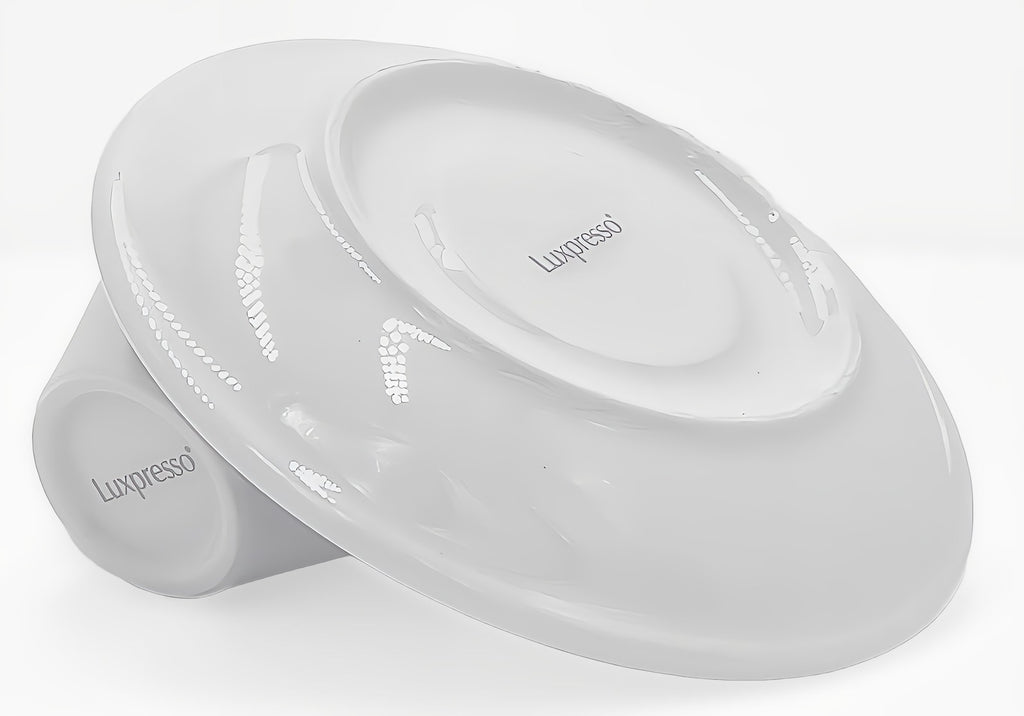 6er Tassenset Italia Porzellan Espressotassen mit Untertasse weiß dickwandig