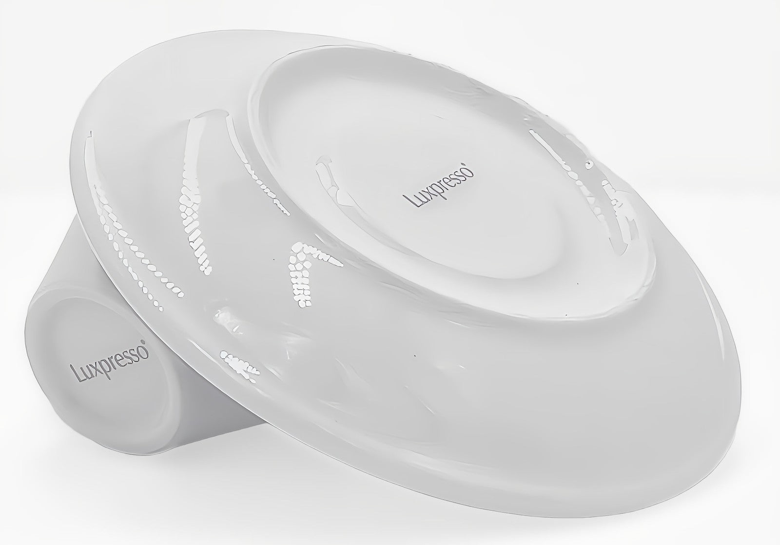 6er Tassenset Italia Porzellan Espressotassen mit Untertasse weiß dickwandig