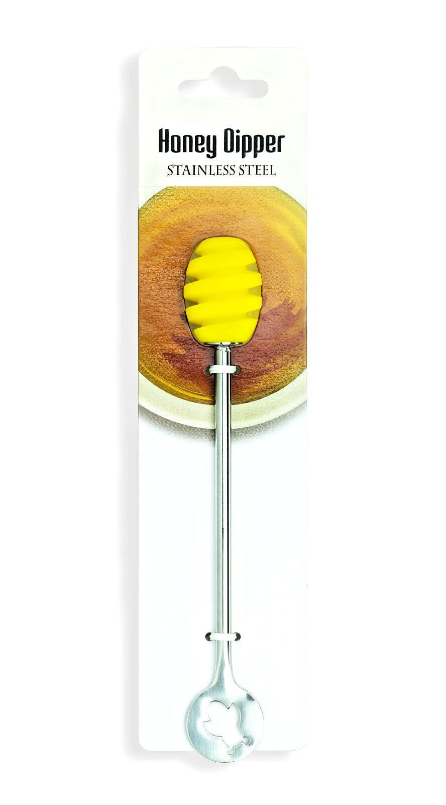 Honiglöffel Honig  heber stäbchen portionierer  wender aus Edelstahl Silikon