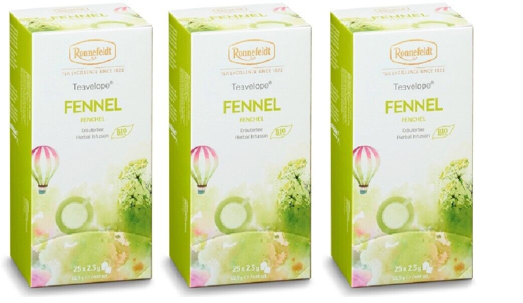 Ronnefeldt Teavelope BIO Fencheltee 25 Teebeutel – Deutscher Bio Kräutertee