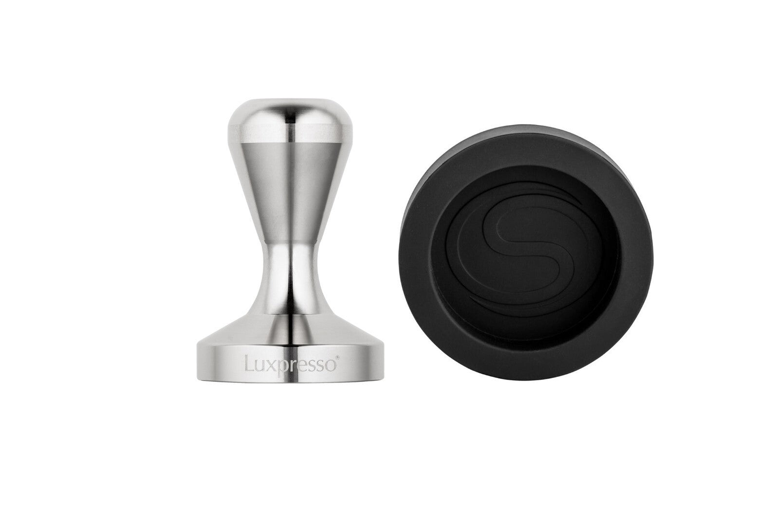 Premium Set Edelstahl Tamper 51 mm und Andrückmatte Siebträger Kaffee Maschinen