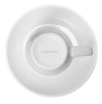 Espressotassen mit Untertassen 6 weiße dickwandige Porzellan Tassen Italia Set