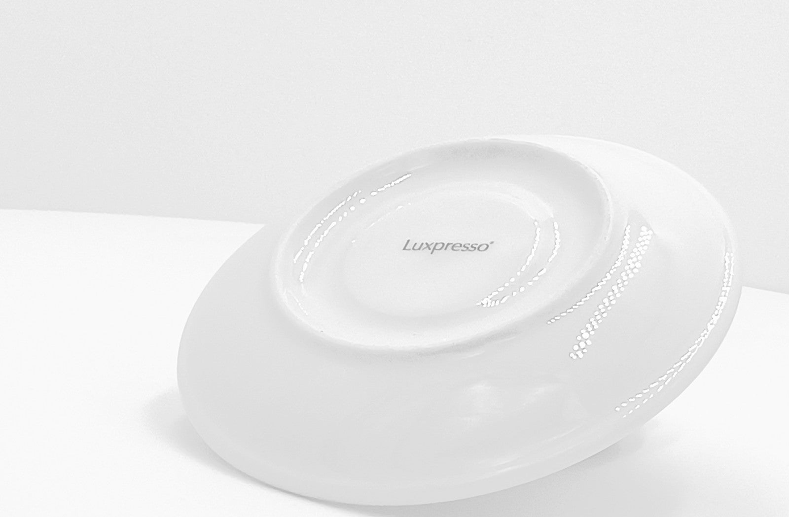 Espressotassen mit Untertassen 6 weiße dickwandige Porzellan Tassen Italia Set