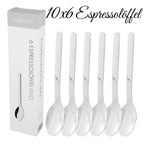 60 Premium Espressolöffel 18/10 Edelstahl glänzend – Set Große Menge