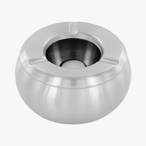 Twister Aschenbecher Edelstahl Matt XL - Windaschenbecher  robust - Sturm Ascher