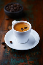 6 Espressotassen mit Untertasse dickwandig aus Porzellan Italia 6er Tassenset