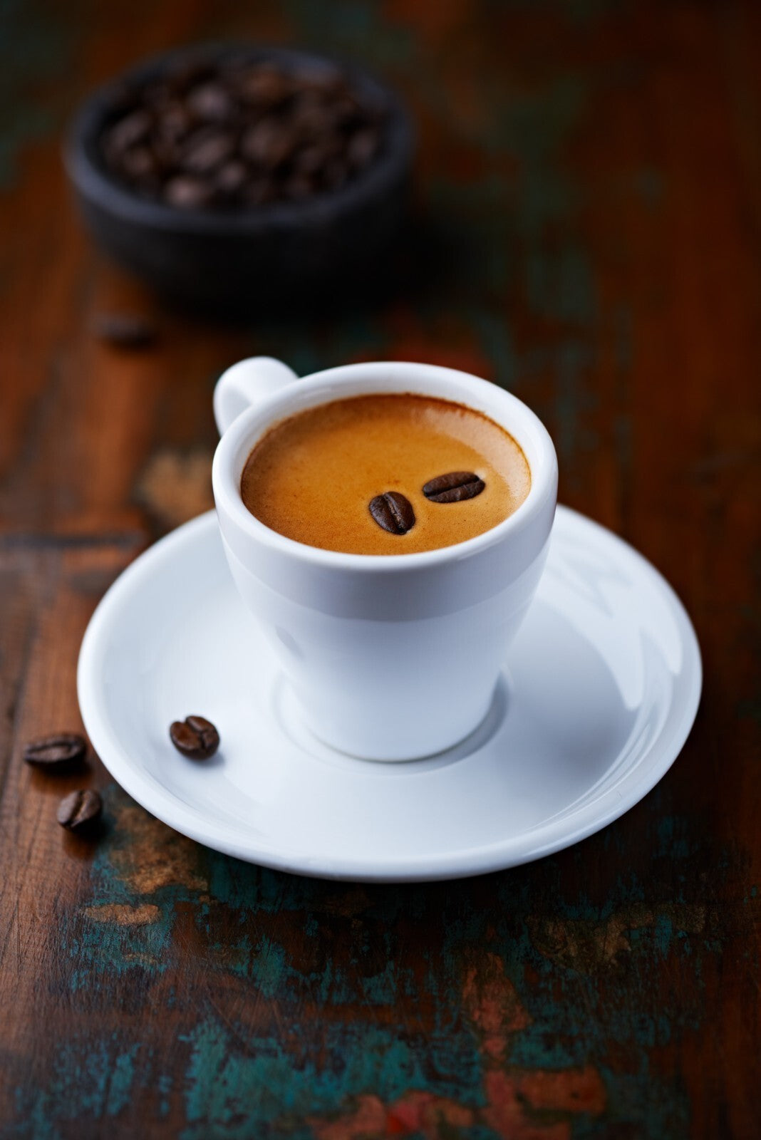 6er Tassenset Italia Porzellan Espressotassen mit Untertasse weiß dickwandig