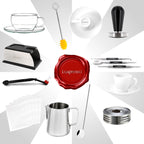 6 Espressotassen mit Untertasse dickwandig aus Porzellan Italia 6er Tassenset