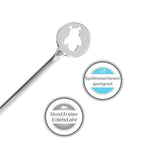 Honiglöffel Honig  heber stäbchen portionierer  wender aus Edelstahl Silikon